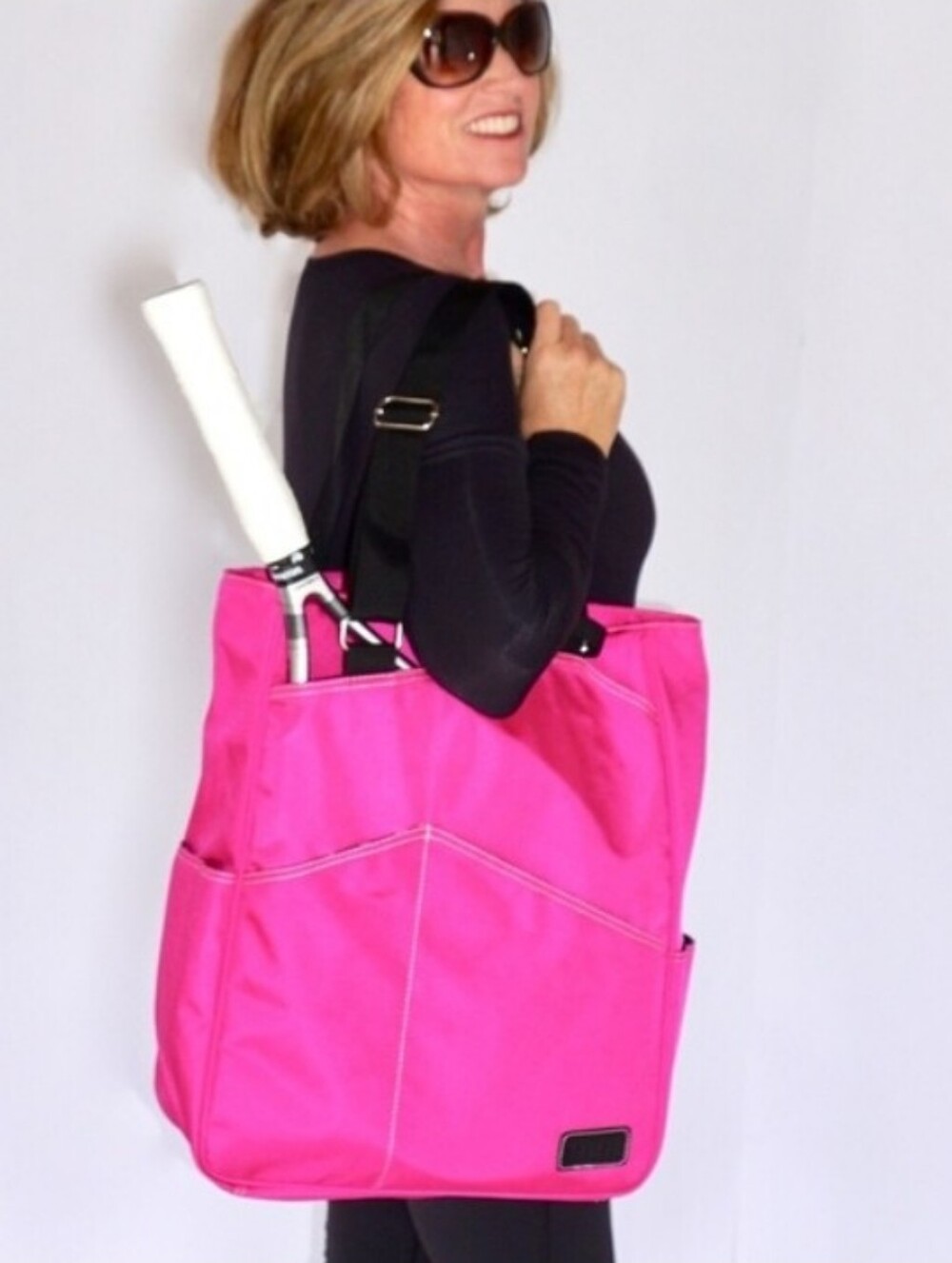 NWT Maggie Mather Fushia Original Tennis Tote Bag ( HTF Color In New Condition)